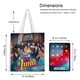 thumbnail image 5 of SOY LUNA Bolso de tela con estampado de lienzo para mujer, bolsa de compras reutilizable y estética, con cremallera interior, regalo para mujer, 35 × 40 cm., 5 of 6