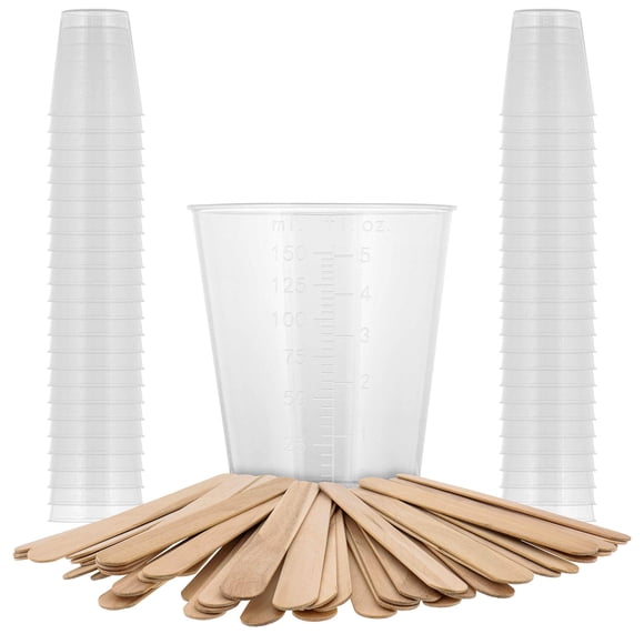 Vasos Medidores Pouring Masters 150 ml Pack de 50 + Palitos