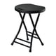 thumbnail image 2 of Taburete Plegable, Silla De Camping Ultraligera Gruesa Para Mochileros, Viajes En El Patio, Negro, 2 of 4