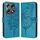 thumbnail image 1 of Funda Cartera Mariposa Para Motorola Signature Con Soporte Y Ranuras Para Tarjetas Azul, 1 of 6