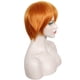 thumbnail image 2 of Peluca Linfairy corta naranja sintética para cosplay de Halloween, 2 of 4