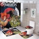 thumbnail image 1 of Thundercats-theme 4-Piece Shower Curtain Set with Rugs, Waterproof Bathroom Decor Set Includes Bath Mat, U-Shaped Rug, Toilet Lid Cover and Curtain with Hooks, 1 of 6