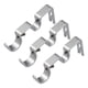 thumbnail image 1 of Juego De 3 Soportes De Pared Para Barra De Cortina De Metal Ajustable, Color Plateado, 1 of 3