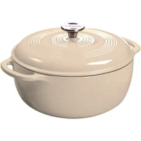 Dutch Oven Lodge Essential, Hierro Fundido Esmaltado, 7.5 Cuartos De Galón, Madera De Sándalo