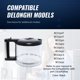 thumbnail image 3 of Jarra de café de vidrio de repuesto para cafetera Delonghi, 3 of 5