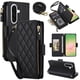 thumbnail image 2 of Para Samsung Galaxy A37 5G Funda Tipo Cartera con Bloqueo RFID, Funda de Teléfono Tipo Bolso Cruzado con 9 Ranuras para Tarjetas, Bolsillo con Cierre y Correa Desmontable, Negro, para Galaxy A37 5G, 2 of 9