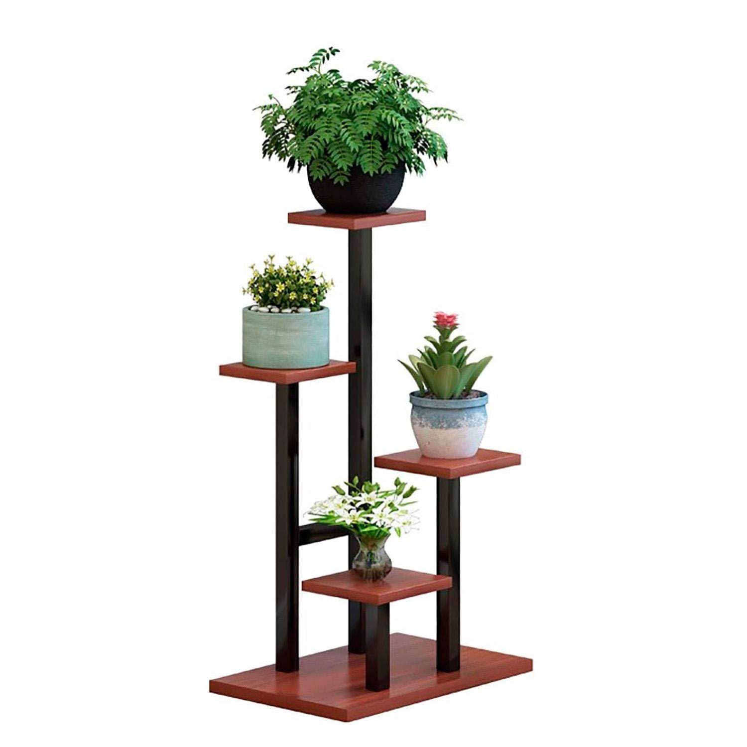 Global Latin Group - Estante Para Plantas De Madera Soporte Decorativo Multiuso Marron