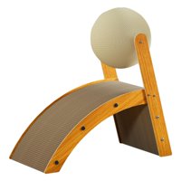 Ioensy - Almohadilla Para Rascar Gatos Con Bola Giratoria Juguete Para Rascar Gatos Proteger Muebles L