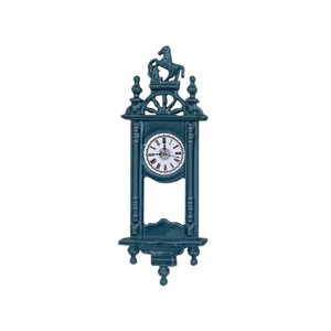 Magideal - Reloj De Pared En Miniatura Para Casa De Muñecas 1:12, Modelo De Escena En Miniatura Mini , Azul