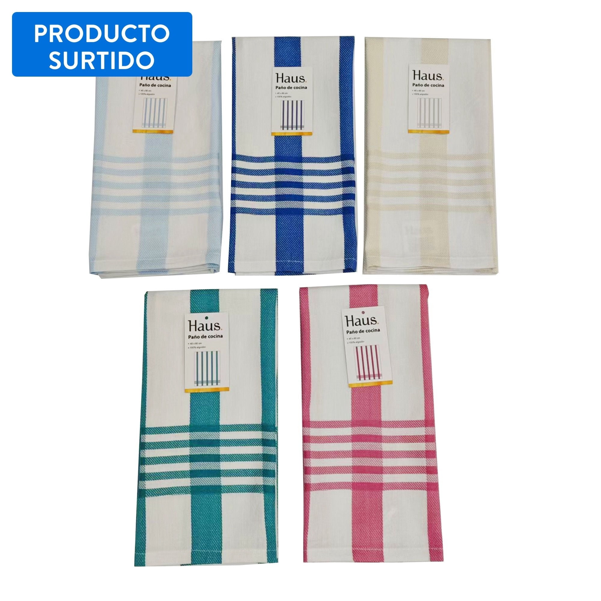 Paño cocina 60cm 100% algodón