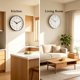 thumbnail image 3 of Reloj de pared jomparis 30 cm 2 unidades negro y plateado, 3 of 7