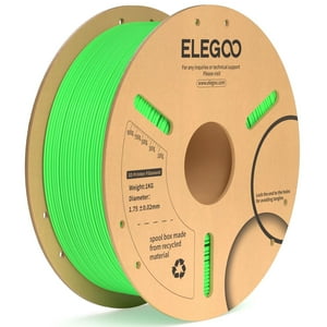 Filamento Para Impresora 3D Elegoo Pla Plus, Verde Neón, 1,75 Mm, 1 Kg