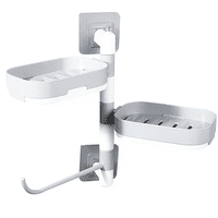 Genérico - Organizador De Pared Para Ducha Baño Giratorio Multiuso