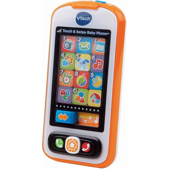 Toy Phone VTech Touch and Swipe, naranja, de 6 meses a 3 años