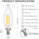 thumbnail image 3 of Ampolleta LED Comzler E12 C35 Dimerizable 4W 400 lm, 3 of 3