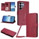 thumbnail image 1 of Funda Cartera Trébol para Samsung Galaxy S26 Ultra con Ranuras Tarjetas y Carga Inalámbrica Rojo, 1 of 6