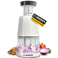 Picadora De Alimentos Y Verduras Janska Ultrachop Push De Acero Inoxidable