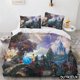 thumbnail image 1 of Aladdin Collection Bedding Set Soft Homespun Polyester 3D Digital Print Princess Comforter Set Gifts Bed Sheets, 1 of 5