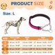 thumbnail image 2 of Collares de Cadena para Perros Uxcell, Collar para Perros sin Tirones Ajustable Reflectante de Nylon con Cadena de Acero Aleado, (L-24 Pulgadas, Rojo Rosado), 2 of 7