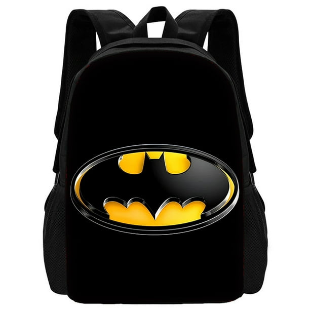 Super Hero B-BatmanS LOGO 3 pcs set Child School Backpack With Shoulder Bag Pencil Bags School Bags for Boys Girls Best Gift