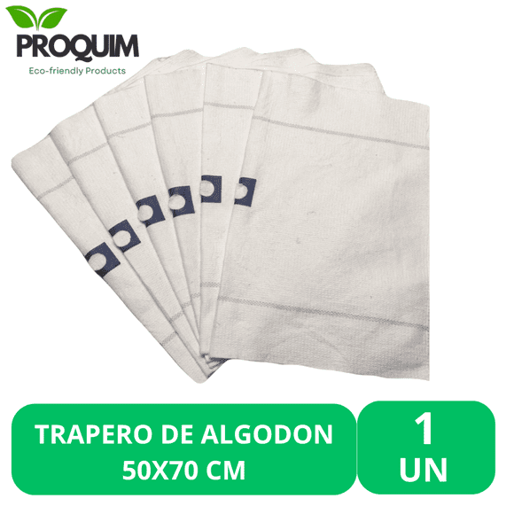 Trapero de Algodón con Ojal 50x70 Unidad