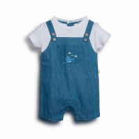 Mameluco Recién Nacido Unisex Denim Pillin