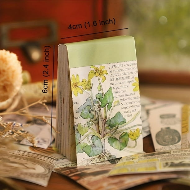 Get Creative with 50 Sheets of Vintage Washi Stickers - Perfect for Journaling, Scrapbooking, and DIY Art Crafts!