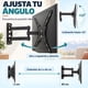 thumbnail image 4 of Soporte TV Muro Articulado 32-55 Pulgadas Acero Negro con Kit Tornillos, 4 of 6