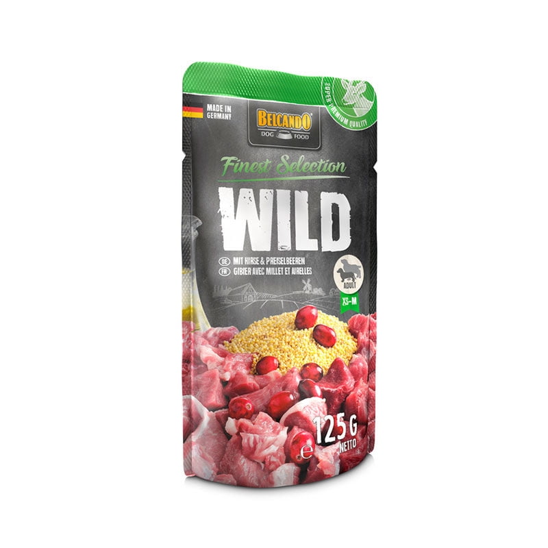 Belcando - Display 12 Unidades Alimento Super Premium Para Perros Sabor Venado Con Pato 125 Gr