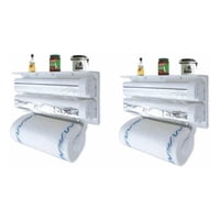 Genérico - Set 2 Dispensador Toalla Nova Triple Cocina Alusa Beige 39Cm