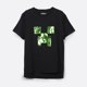 thumbnail image 4 of Polera Manga Corta Niño Lentejuelas Negro Minecraft, 4 of 7
