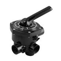 Ioensy - Accesorios De Válvula De Bomba De Filtro De Arena, Válvula Multipuerto De 6 Vías Para Piscinas, 1,5 Pulgadas, Color Negro