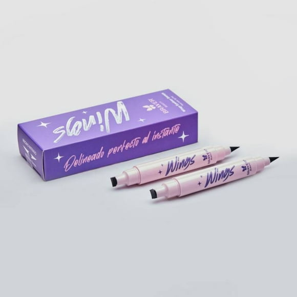 Kit delineador Wings Eyeliner Stamps/ Mini - Negro Intenso