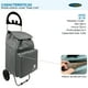 thumbnail image 3 of Carrito De Compras Plegable  Glasgow 47 Lts Gris, 3 of 7