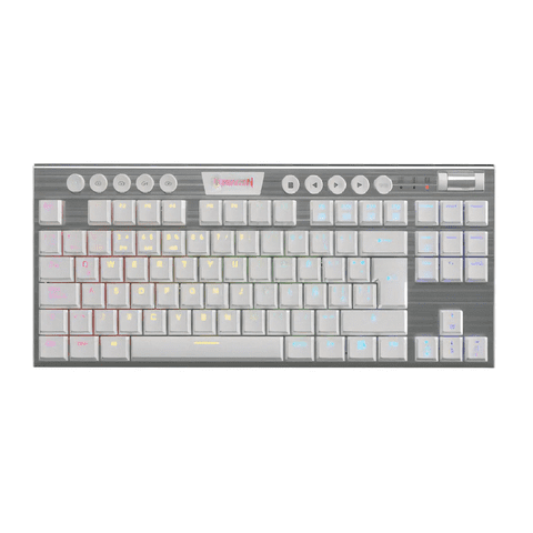 Genérico - Teclado Redragon Horus White K621W Tkl Wireless