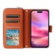 thumbnail image 5 of Funda Cartera con Cremallera y Correa para Samsung Galaxy A25 Soporte y Tarjetero Marrón, 5 of 6