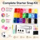 thumbnail image 2 of LIHAO Snap Button Kit with Pliers, 375 T5 Plastic Snaps, 24 Colors, 2 of 3