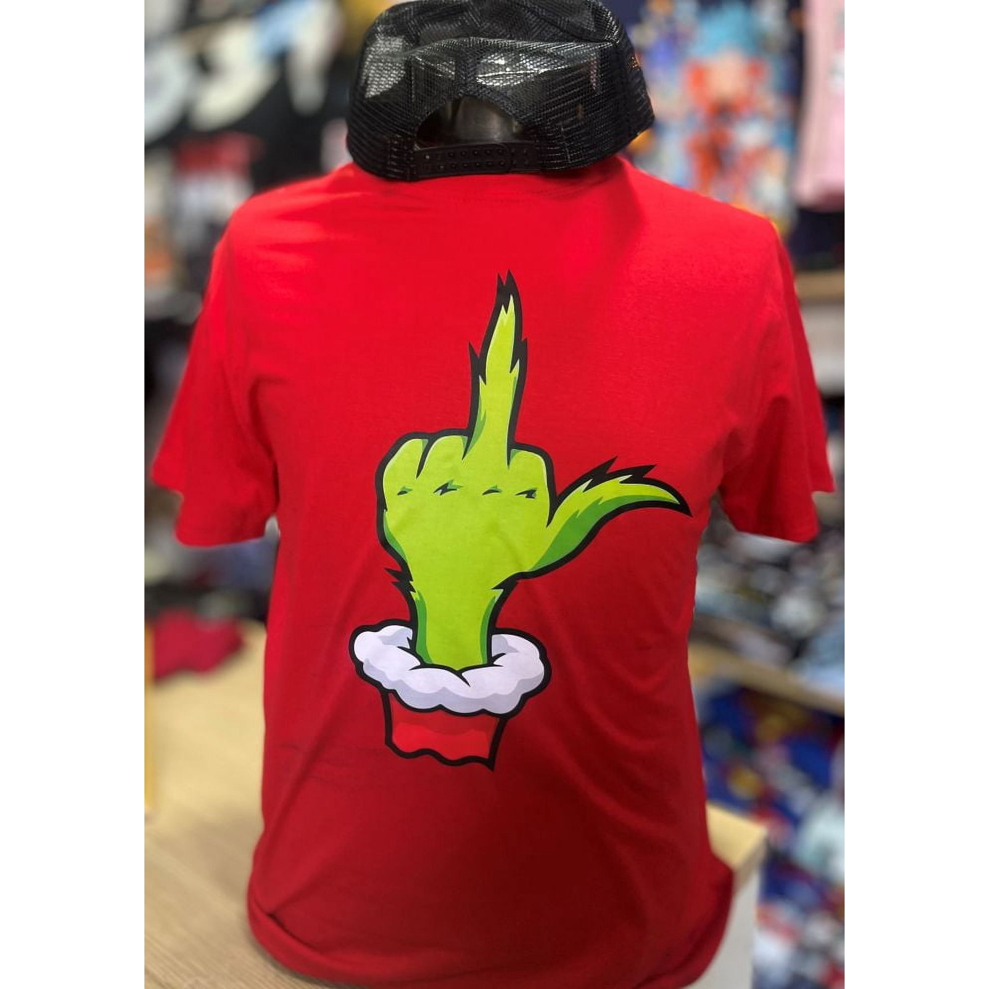 Solo Polera - Polera Roja Grinch Dedo Xl