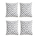 thumbnail image 1 of Set De 4 Fundas De Cojin Bordadas 45x45cm Gris, 1 of 4