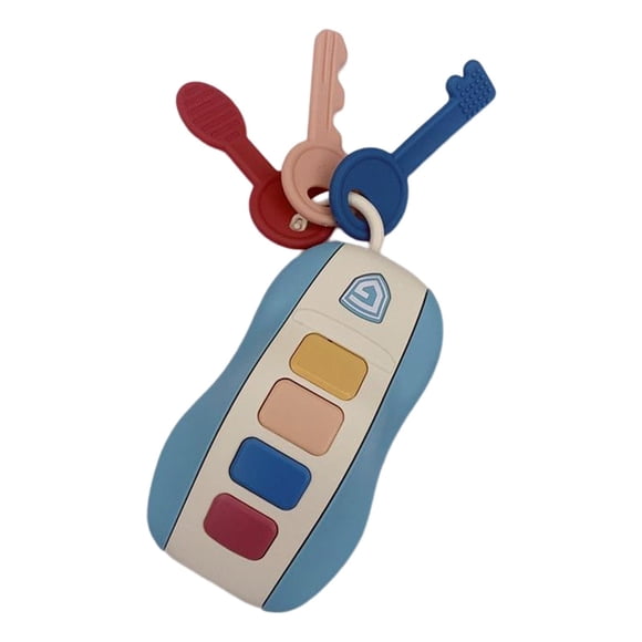 Musical Smart Remote Key Toy Electronic Pets Para Niños Pequeños Regalos De Cumpleaños Azul
