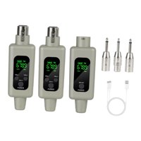 Magideal - Dispositivos Inalámbricos De Recepción De Transmisión Transmisión Inalámbrica Y Recepción De Transmisor De Micrófono Y Receptor De Micrófono De 2.4Ghz 1 Por 2