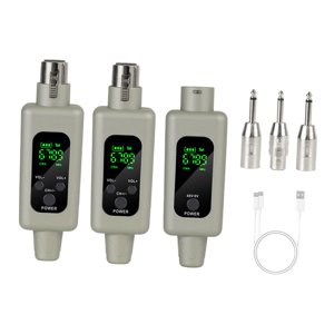 Magideal - Dispositivos Inalámbricos De Recepción De Transmisión Transmisión Inalámbrica Y Recepción De Transmisor De Micrófono Y Receptor De Micrófono De 2.4Ghz 1 Por 2