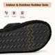 thumbnail image 5 of Zapatillas Fuzzy De Espuma Viscoelástica Con Punta Abierta Para Mujer Color Negro Mate, 5 of 7
