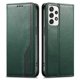 thumbnail image 1 of Funda tipo cartera para Samsung Galaxy A53 5G de piel con cierre magnético, ranuras para tarjetas y correa para la muñeca Verde, 1 of 6