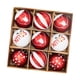 thumbnail image 2 of 9 Piezas De Adornos De Bolas De árbol De Navidad De 2,3 Pulgadas, Decorativos Para Puerta De Chimenea, Estilo B, 2 of 3