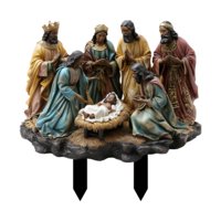 Bothyi - Letrero Navideño Para Jardín, Decoración De Jardín, Estaca Para Belén De Jesús