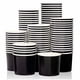 thumbnail image 1 of Vasos para helado MATICAN, 325 ml, desechables, 100 unidades, negros, 1 of 14