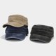 thumbnail image 4 of Xiao Hua Gorra Escolar Militar Estilo Militar Gorra de Béisbol Parte Superior Plana Lavada Primavera Verano retro Ala Baja Gorra Escolar Militar, 1 Pieza, Verde, 4 of 4