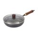thumbnail image 2 of Olla Wok De Hierro Para Freír, Apta Para Todo Tipo De Cocinas, Sin Revestimiento, Diámetro De 28 Cm, Con Tapa, 2 of 5