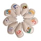 thumbnail image 2 of Juego De 9 Fundas Para Cabeza De Hierro De Golf, Funda Para Cabeza De Palo De Golf Para Deportes Al Aire Libre, Color Beige, 2 of 5